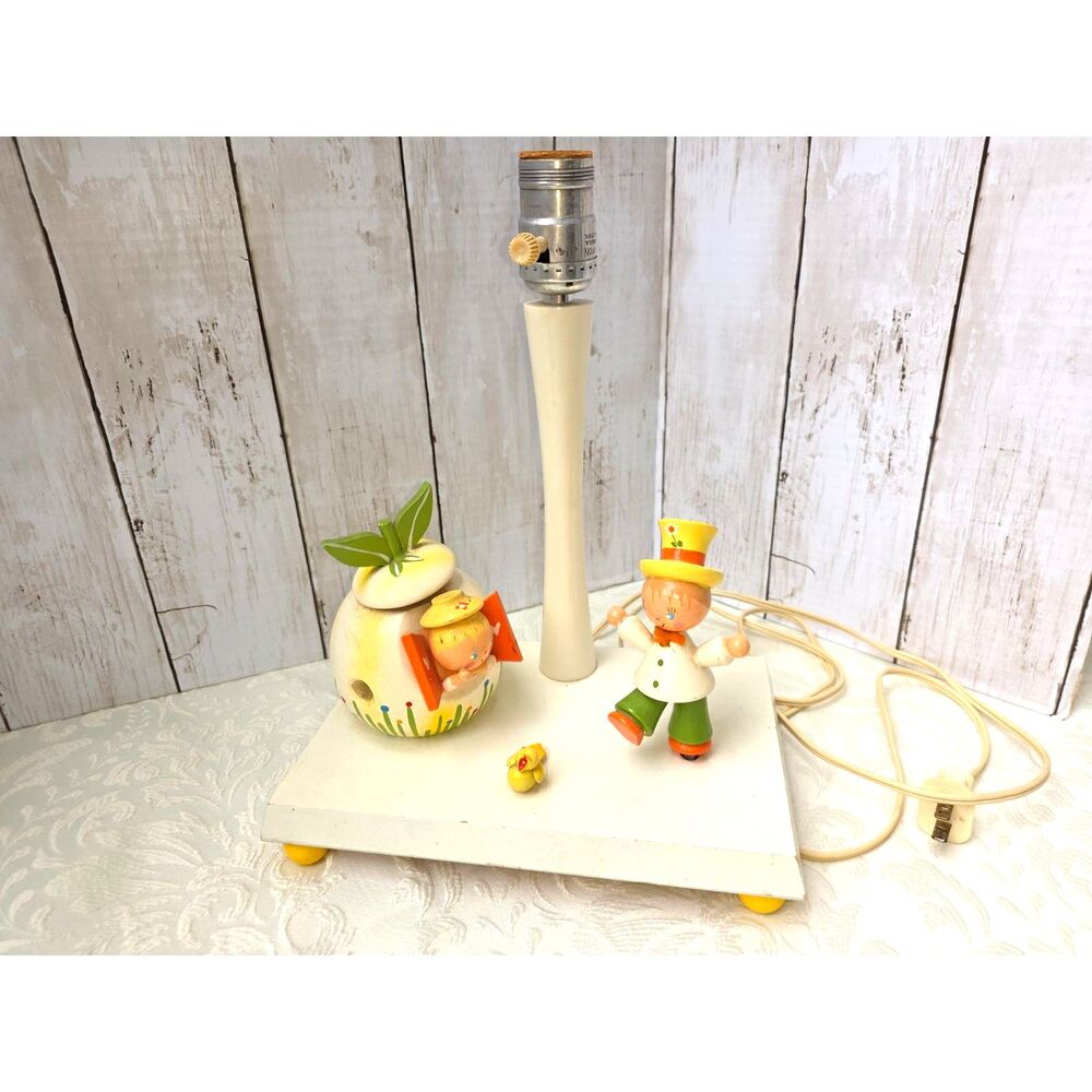 Vintage Irmi Nursery Lamp Peter pumpkin eater Lullaby Underwriters Laboratories